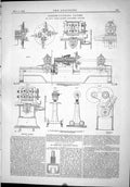 Old Print 1889 Screw-Cutting Lathe Hunt Gorton Indicator Piston Machinery 19th