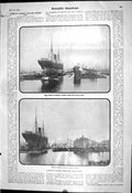Old 6000-Ton Floating Depositing Pontoon Dock Ship Gridiron1903 Scie