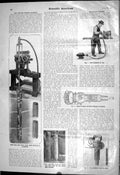 Old 1903 Scientific American Core Drilling Steel Shot Electric Hammer 20th