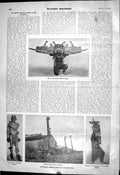 Old 1903 Scientific American Secret Cannibal Society Kwakiutl Mask Se 20th