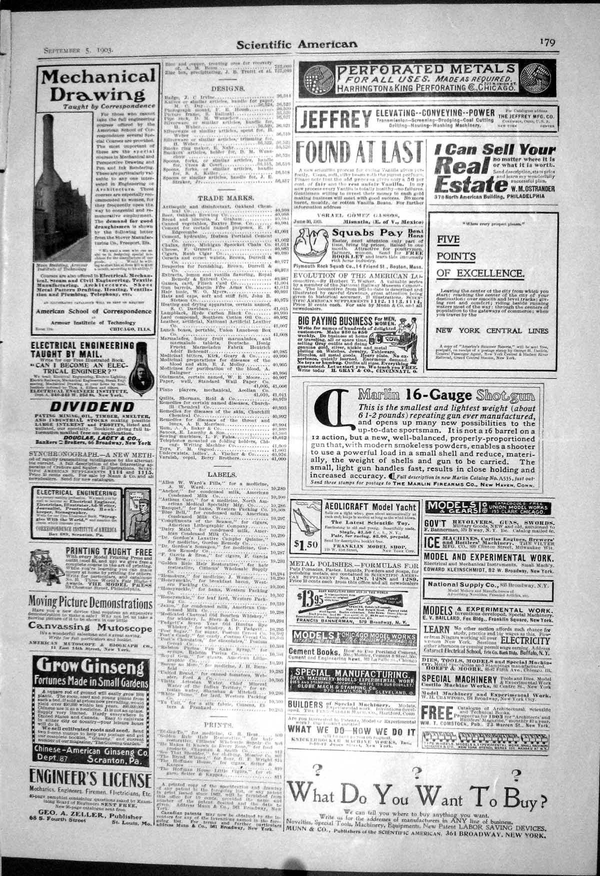 Old Print 1903 Scientific American Munn Lacey Zeller Padishah Watch Elgin 20th