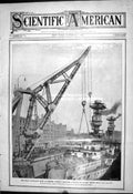 Old 1903 Scientific American 150-Ton Dock Crane Hamburg Germany Kaise 20th