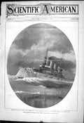 Old 1903 Scientific American Battle Ship United States Navy Displacem 20th