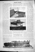 Old 1903 Scientific American Largest Locomotive Train Analyzer Period 20th