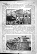 Old Electric Traction Railway Train 1903 Scientific American Cream Se 20th