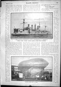 Old Scientific American 1904 Bladwin Airship Armored Cruiser Gromoboi 20th