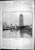 Old Scientific American 1904 Life-Saving Ferris Wheel Lifeboat Model 20th