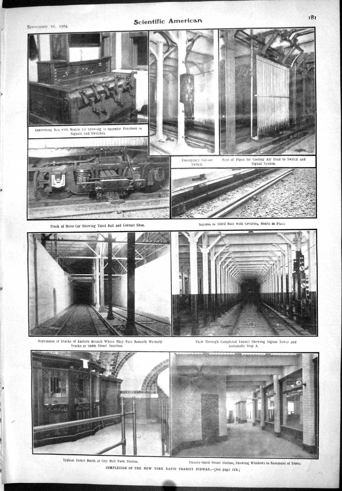 Old Scientific American 1904 New York Rapid Transit Subway Japanese S 20th