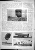 Old Scientific American 1904 Lebaudy Airship Shed Meadows Moisson Le 20th