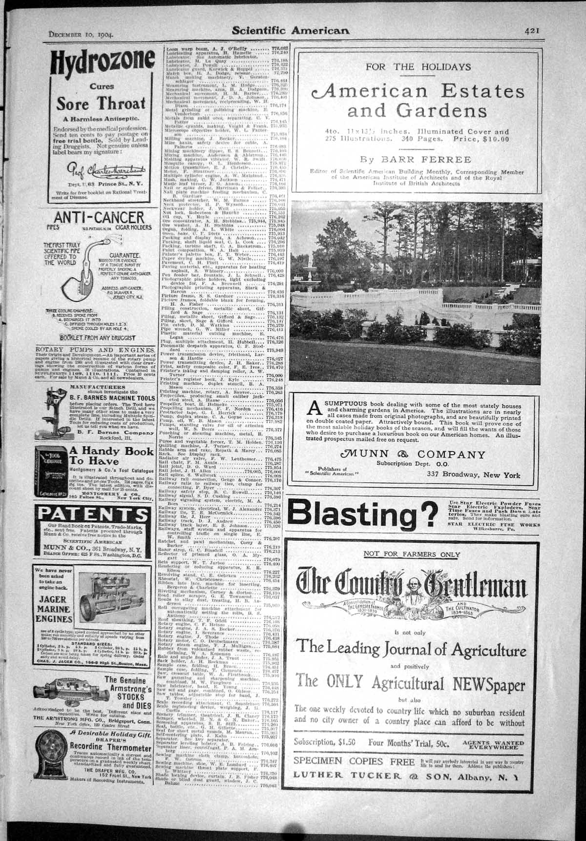 Old Print Scientific American 1904 Hydrozone Luther Tucker Lakewood Golf 20th