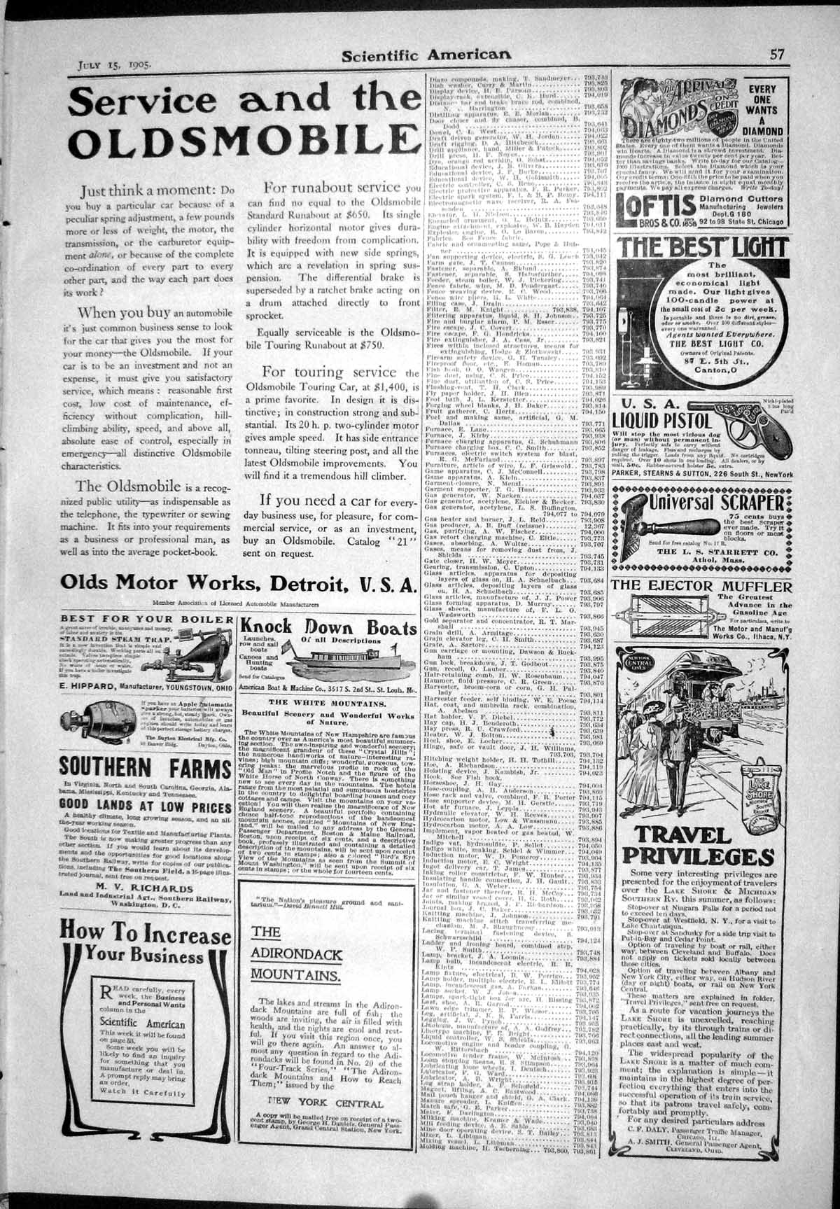 Antique Print 1905 s Motor Works Daly Smith Liquid Pistol Richards Railway 20th