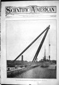 Old 1905 Scientific American 180-Ton Shear Legs British Dockyard Chat 20th