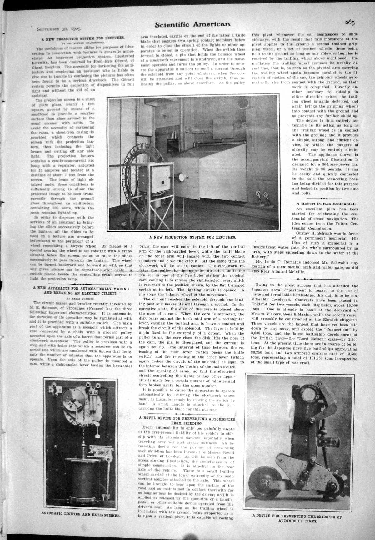 Old 1905 Projection System Lectures Automatic Lighter Extinguisher De 20th