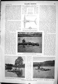 Old 1905 Scientific American Gliding Boats Lambert Ader Siemens-Schuc 20th