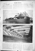 Old 1905 Elbert Gary Mammoth Carrier Ship Clam Shell Ore Bucket Photo 20th