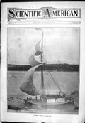 Old Print 1905 Scientific American Orinoco Lancha Sailing Boat Photograph 20th
