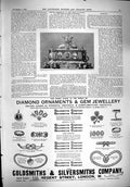 Antique Print 1900 Casket Shah Persia Corporation London Gsmith Silvermsith