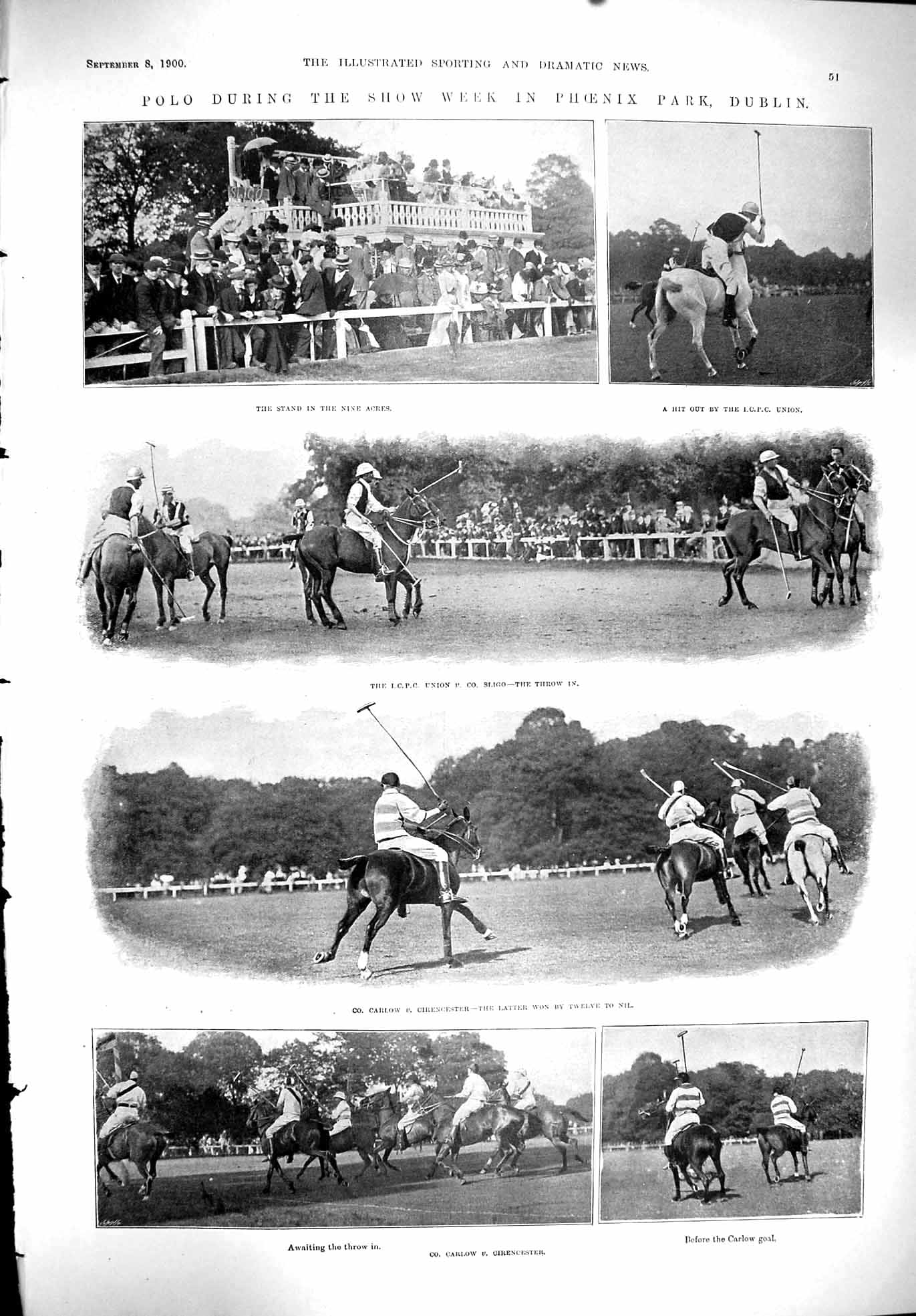 Old 1900 Sport Polo Horses Dublin Phoenix Park Carlow Cirencester Sho Victorian
