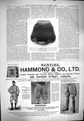 Old Print 1900 Sport Cricket Colonel Long Colenso Matchbox Cadburys Cocoa 20th
