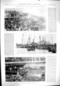 Old Print 1900 Sport Kent Regatta Ramsgate Water Derby Gfinch Moody Prat 20th