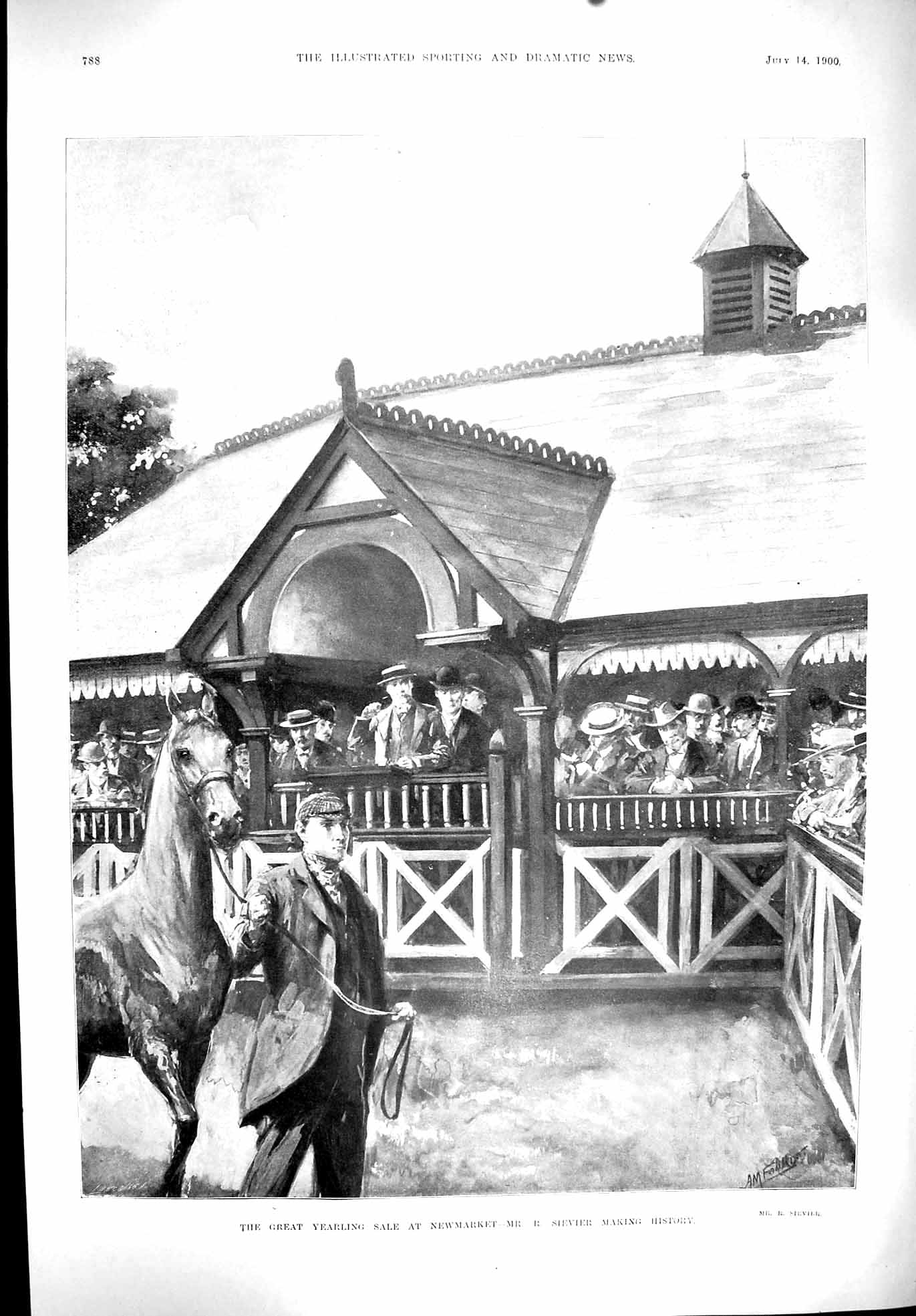 Old 1900 Sport Horses Yearling Sale Newmarket Sievier Ambrose Darling Victorian