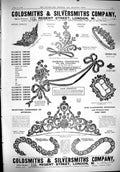 Old Antique Print 1900 Gsmith Silversmith Regent Street London Jewellers 20th