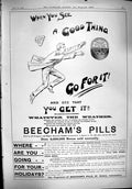Old 1900 Advertisement Beechams Pills St. Helens Lancashire Medicine Victorian