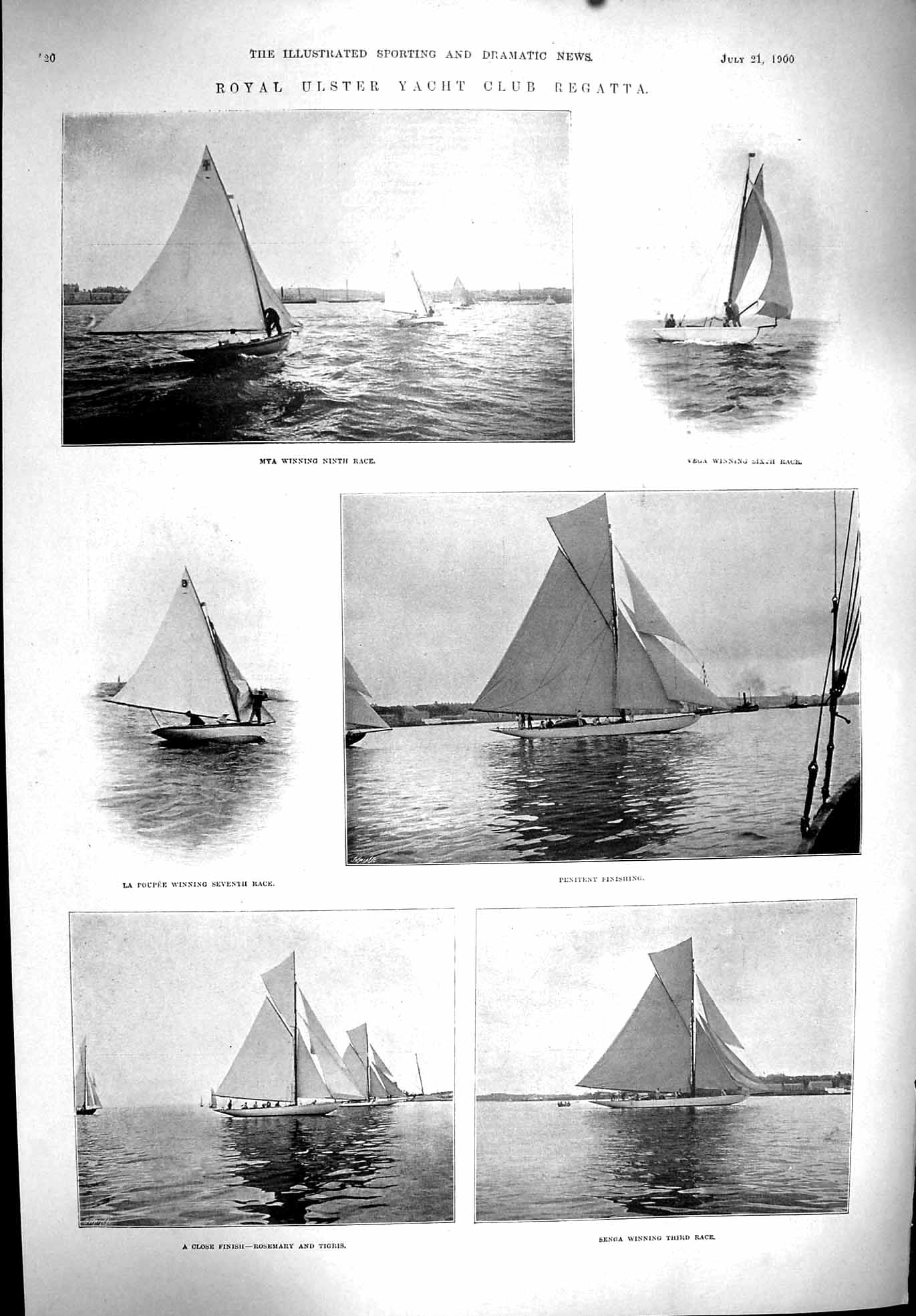 Old 1900 Sport Ulster Yacht Regatta Mya Vega Senga Rosemary Theatre F Victorian