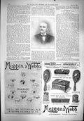 Old Print 1900 Sport Portrait Herbert Swimming Advertisement Mappin Webb 20th