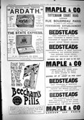 Antique Print 1900 Ardath Express Cigarettes Maple Furniture Beechams Pills