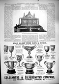 Antique Old Print 1900 GCasket Presentation Khedive Egypt Gsmith Silversmith