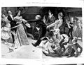 Original Old Antique Print 1900 Oranges And Lemons Family Playing Game Begg 0