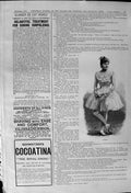 Antique Print 1900 Aurora Beautiful Ballet Dancer Advertisement Schweitzer 20th