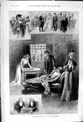 Antique Print 1900 Wedding Guest Garrick Theatre Scene Actors ActLocket 20th