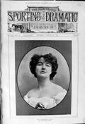 Antique Print 1900 Miss Elizabeth Kirby Great Queen Street Theatre Actress 20th