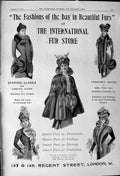 Old 1900 Advertisement International Fur Store Regent Street London R Victorian