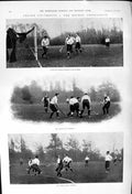 Old 1900 Oxford University Hockey Association Men Sport Varsity Eleve Victorian