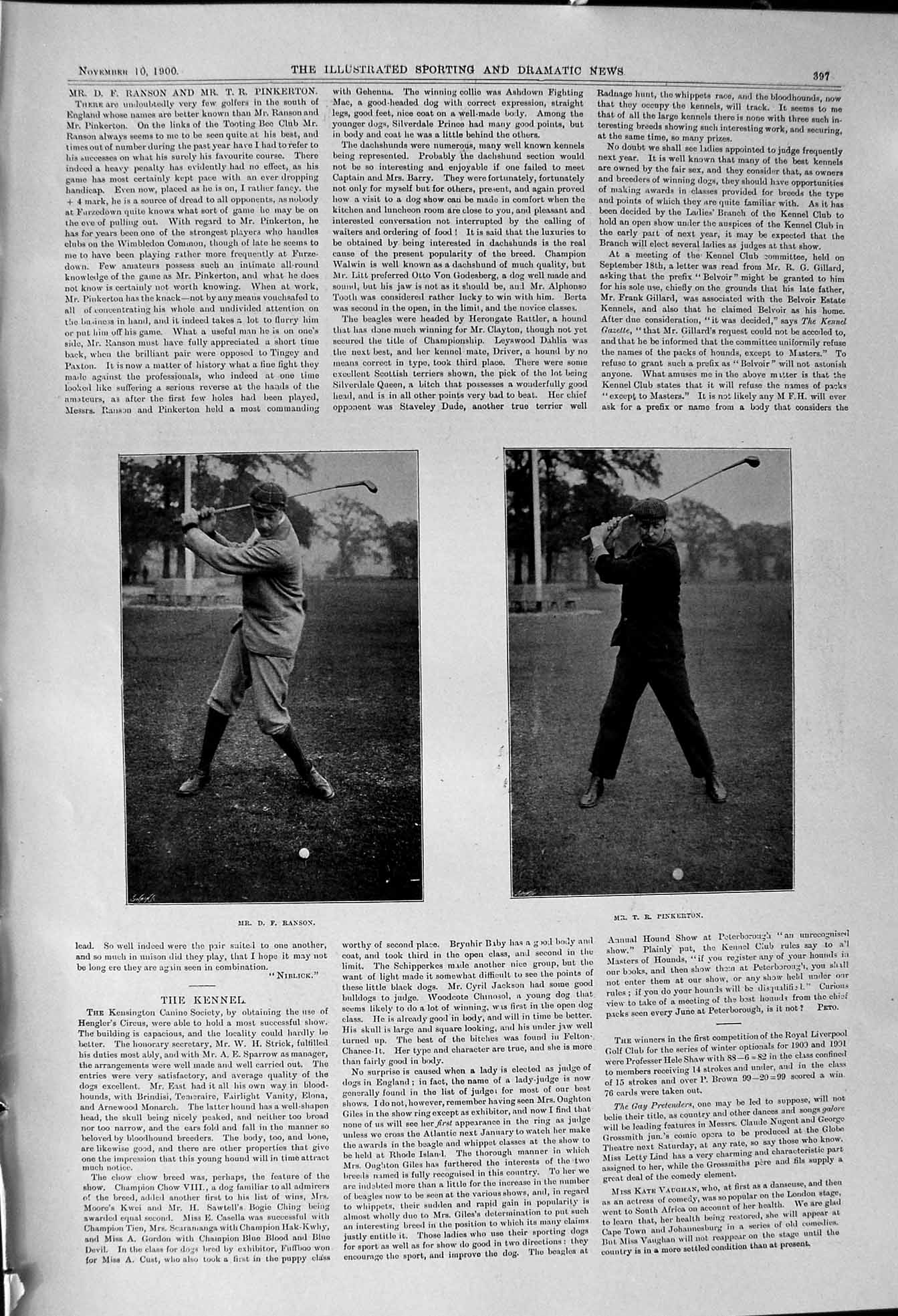 Old 1900 Golf Men Ranson Pinkerton Tooting Bec Club Wilson Hoare Jewe Victorian