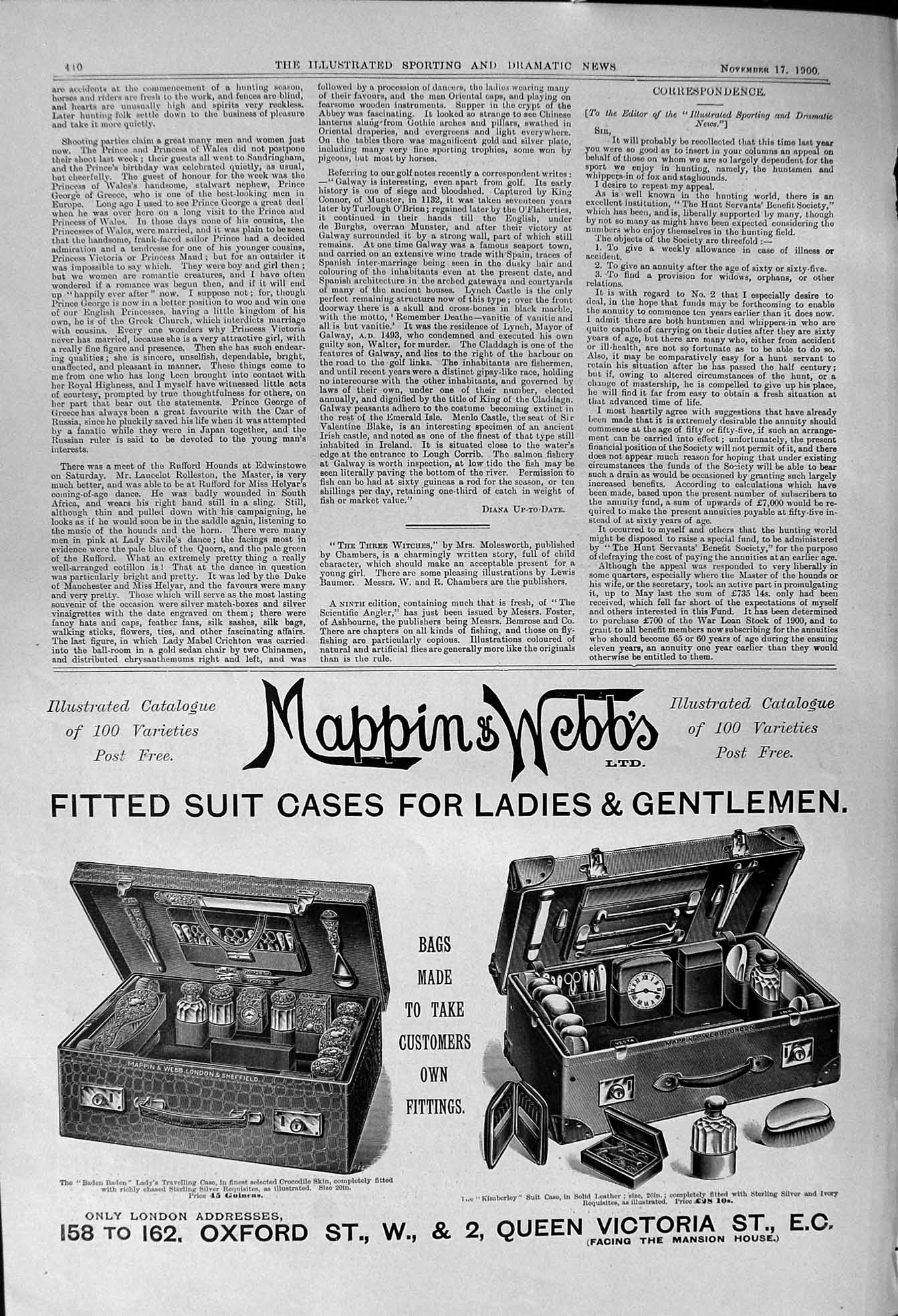 Antique Old Print 1900 Maple Furniture Eno'S Fruit Salt Hampton Shield Choral