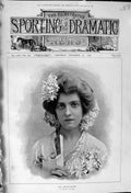 Old Print 1900 Portrait Miss Coralie Blythe San Toy Tour Theatre Actress 20th