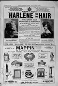 Antique Old Print 1900 Harlene Hair Restorer Mappin Brothers Cheapside London
