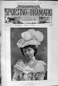 Antique Print 1900 Miss Annie Hughes Lady Palmyra Fenton Criterion Theatre 20th
