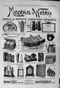 Old Print 1900 Mappin Webb Christmas Presents Oxford Queen Street London 20th