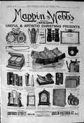 Old Print 1900 Mappin Webb Newton Christmas Presents Oxford Street London 20th