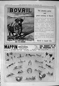Antique Old Print 1900 Bovril Beef Extract Mappin Brothers Cheapside London
