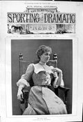 Antique Old Print 1900 Miss Mary Moore Lady Eastney Theatre Dance'S Defence