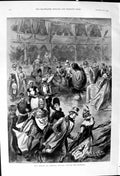 Antique Print 1900 Niagara Ice Carnival Bal Costume Procession Fancy Dress 20th