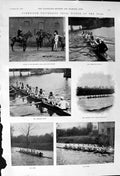 Old 1900 Cambridge University Trial Eights Ouse Atchison Tudor-Owen B Victorian
