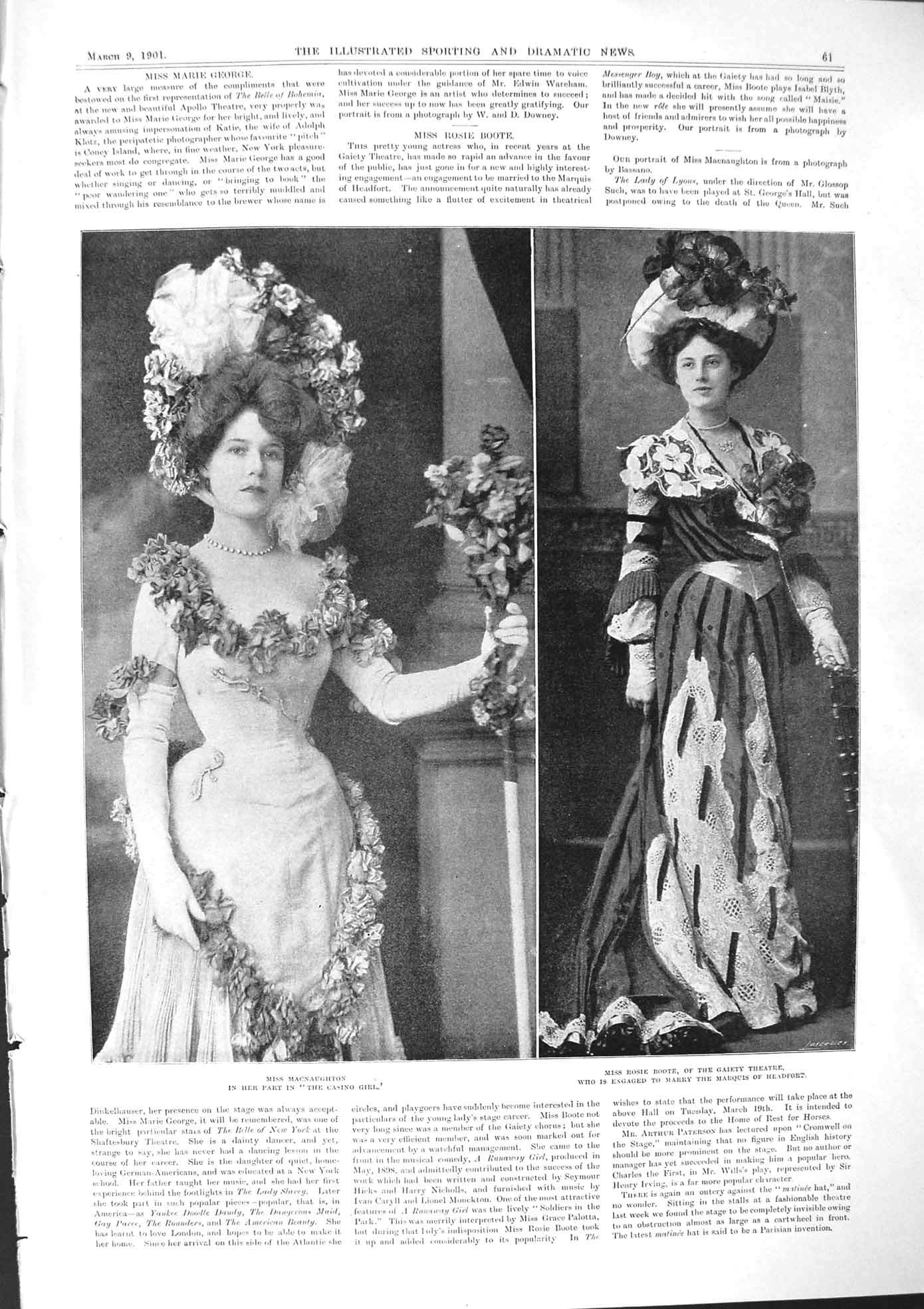 Old 1901 Rosie Boote Macnaughton Theatre Sao Paulo Golf Club Caddie J Victorian
