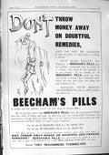 Old 1901 Advertisement Beecham'S Pills Men Climbing Mountains Medicin Victorian